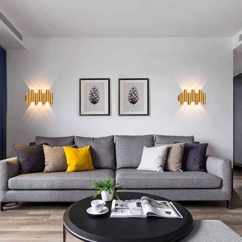 Led Wall Lamp Outdoor Waterproof Up And Down Luminous Lighting Garden Decoration AC85265or Wall Lamps Living Room Porch Outdoor C251124