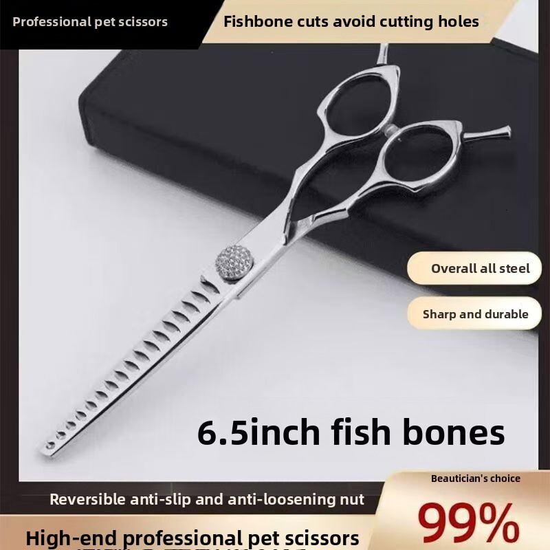 Shop Professional Grade High-end Pet Puff Shears Set Trimming Grooming Curved Scissors Sharp Household Wholesale