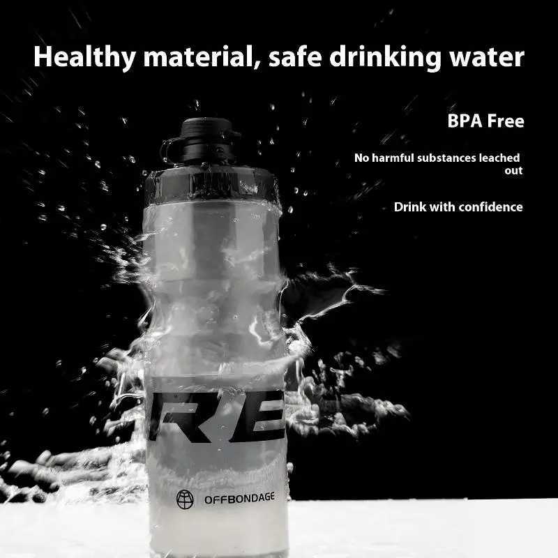 710ML Plastic Portable Bottle Bike Water Bottle Squeezable Cycling Bottle NonDeform Sports Outdoor Camping Bike Drink Bottle J250923