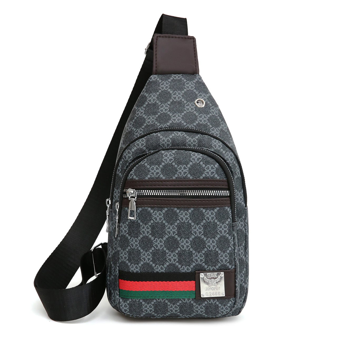 Free shipping designer couple waist bag wallet 2025 new business leisure luxury men's chest bag crossbody shoulder bag shoulder width casual sports small backpack