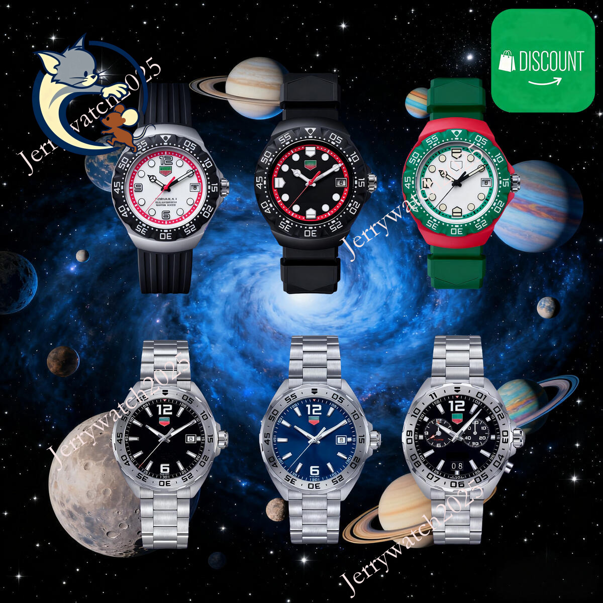 Tageres Hueuerly watch chronomat Mens Tagly Huer F1 Watch Designer Superclone Watches Men Designer Womens Watches High Quality Quartz Battery Watch With Box 7d