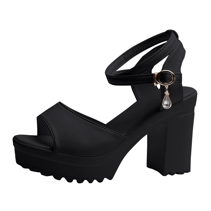 Women Shoes Fish Mouth Platform High Heels Wedges Buckle Slope Sandals Woman sandalias de mujer 250117BJ - view 1