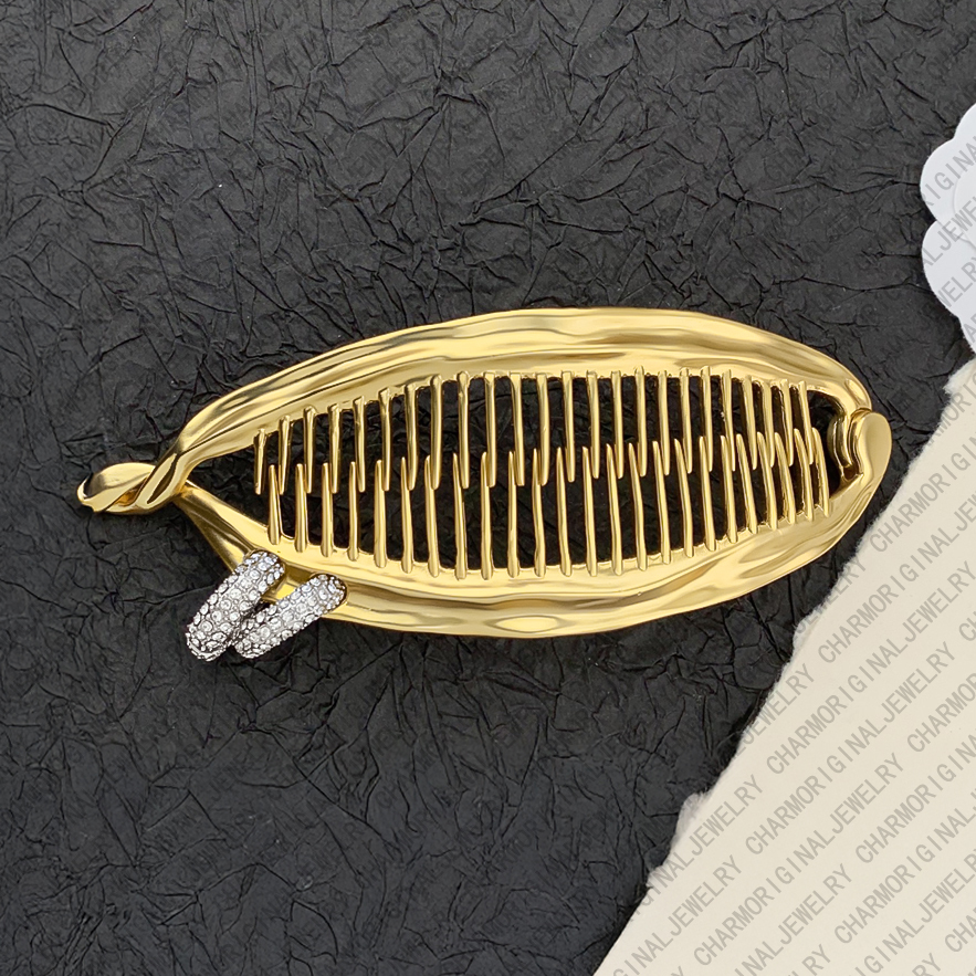 chiaparelliHair Clips Designer Hair Clips Women Tooth Barrette Luxury Jewellery Designer for Women Vintage French Chic Hair Accessory Elegant Premium