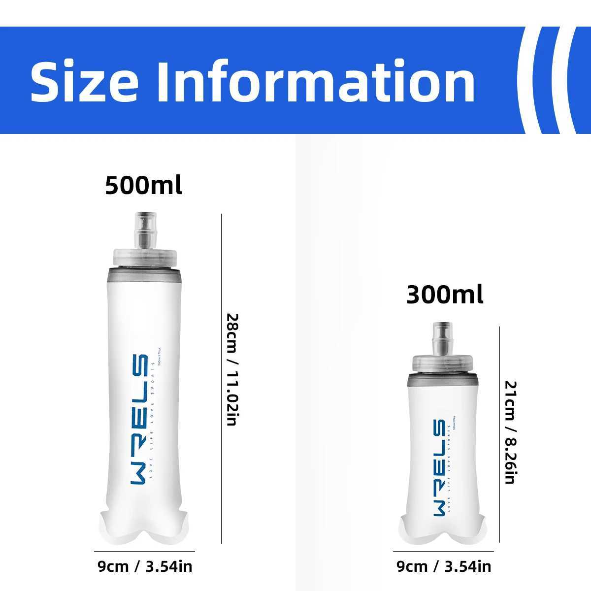 1pc New Large Caliber Soft Water Bottle Collapsible Convenient Sports Water Bottle for CyclingHikingTrailRunningFitness J250923
