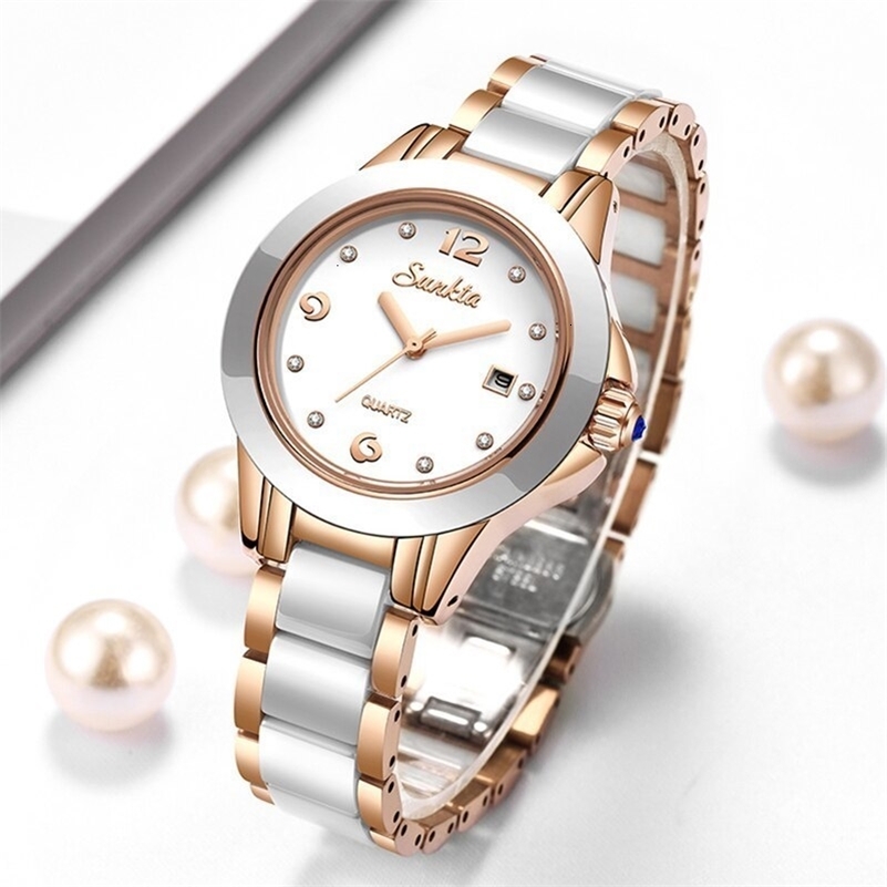 Wristwatches Fashion Women Watch Rose Gold Ladies Bracelet Watches Girl Reloj Mujer Creative Waterproof Date Clock Woman 230727