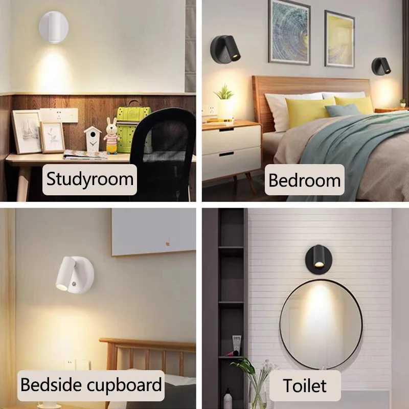 LED Magnetic Wall Lamp USB Rechargeable Touch Switch Adjustable Brightness Ideal for Bedroom Dining Room Party Art Decora C251124