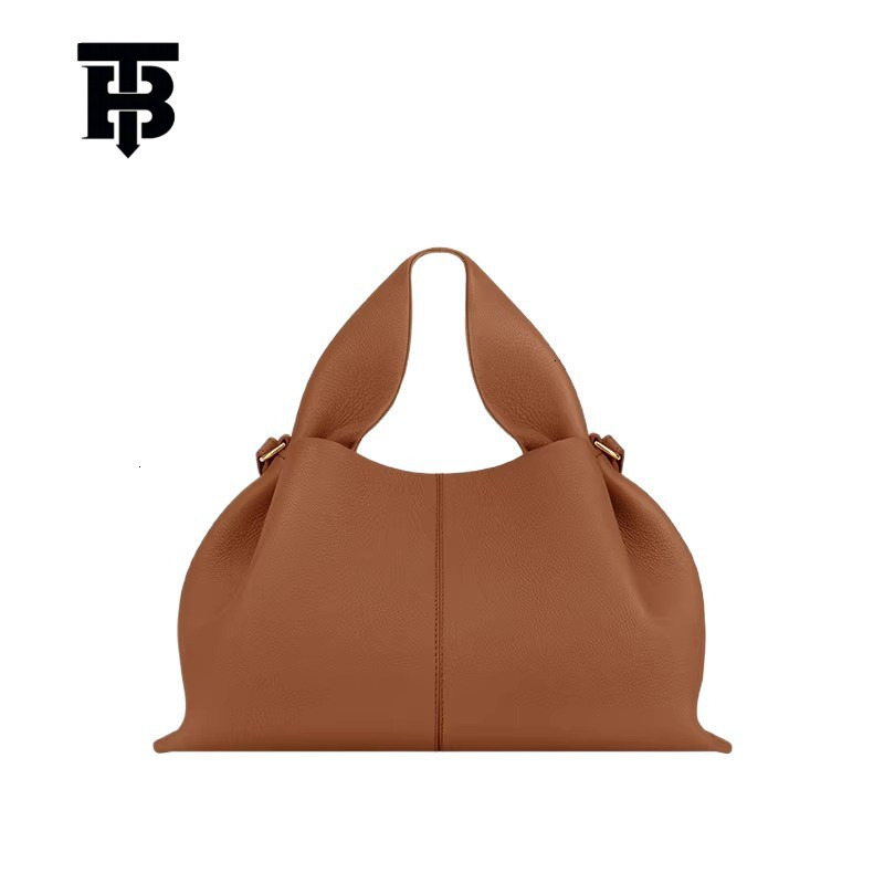 TB BHULAMTE Free Shipping New Designer Bag French Cloud Bag Genuine Leather 2025 High-quality Women's Fashion Dumpling Bag Armpit Handbag Shoulde