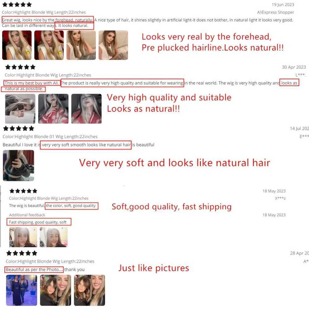 Highlight Brown 13x4 Lace Front Wig Long Straight Synthetic Lace Wigs For Women Middle Part Highlight Blonde Balayage Lace Wig C250922