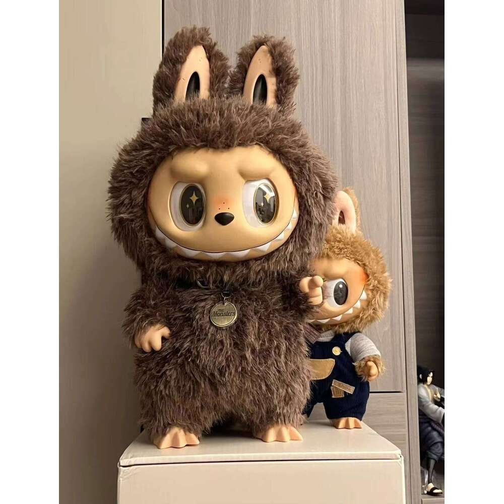 Zimomo Large 58 Cm Original Labubu Plushine Anime Dolls Discover U Enamel Characters Mystery Boxes