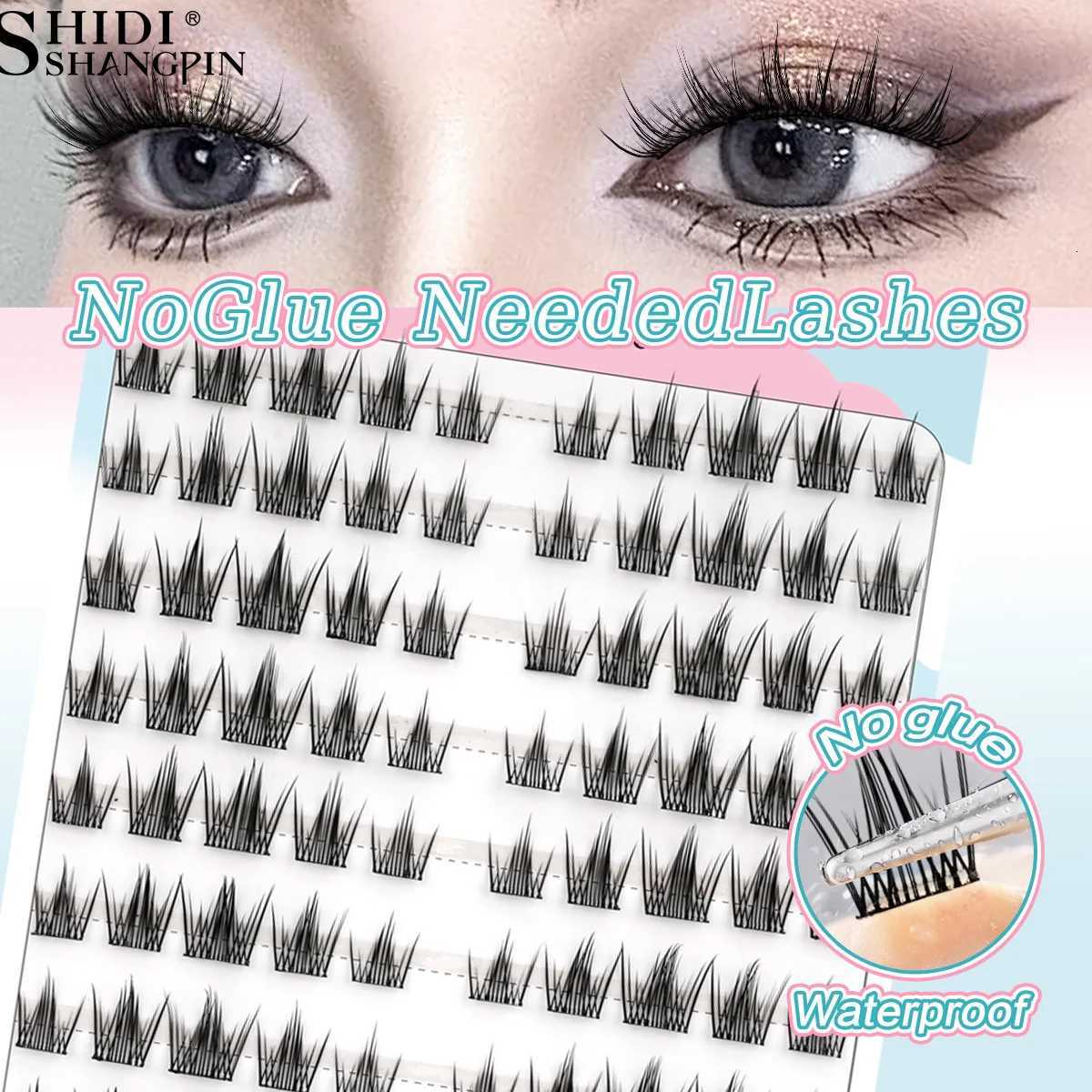 SelfAdhesive Eyelashes DIY False Lash Clusters Free Glue Anime Fluffy Natrual Soft Faux Cils Mix Styles Korean Makeup Easy Wear C250923