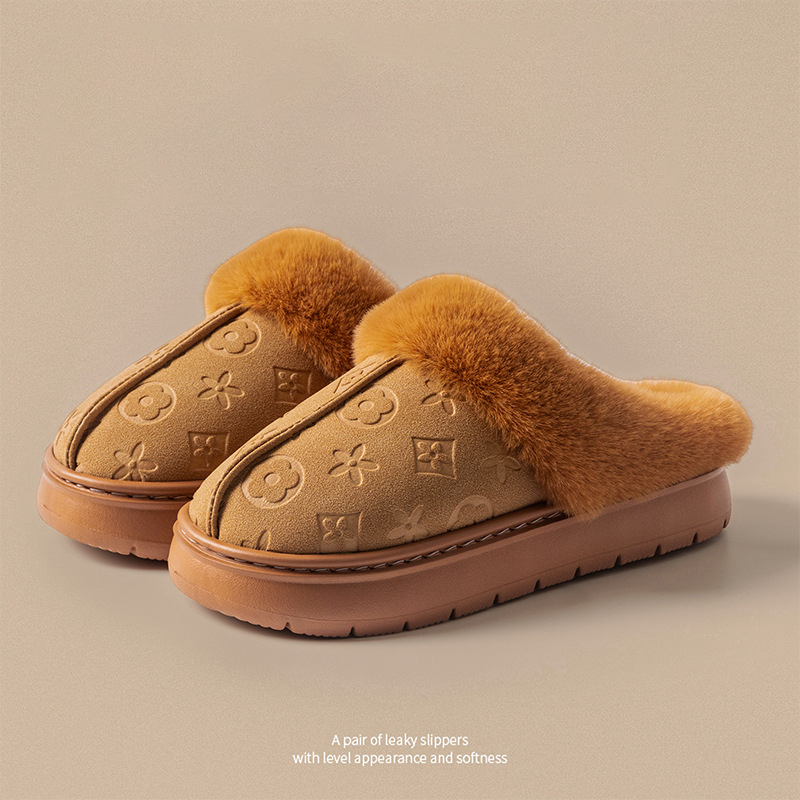 Designer shoes hot free shipping Winter New Shoes with Velvet Warmth Thick Bottom Cotton Shoes Outdoor Fashion Cotton Trailers