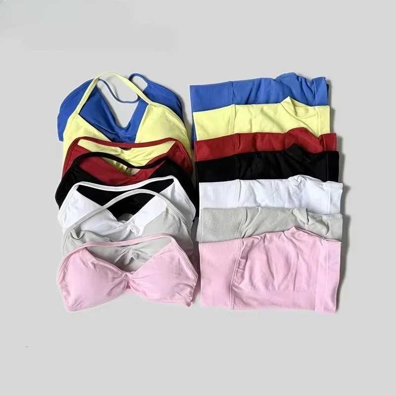 2 Pieces Women Yoga Set Seamless Impact Longline Strappy Tank Top Scrunch Sports Shorts Gym Clothes Woman Summer Workout Outfit W250923