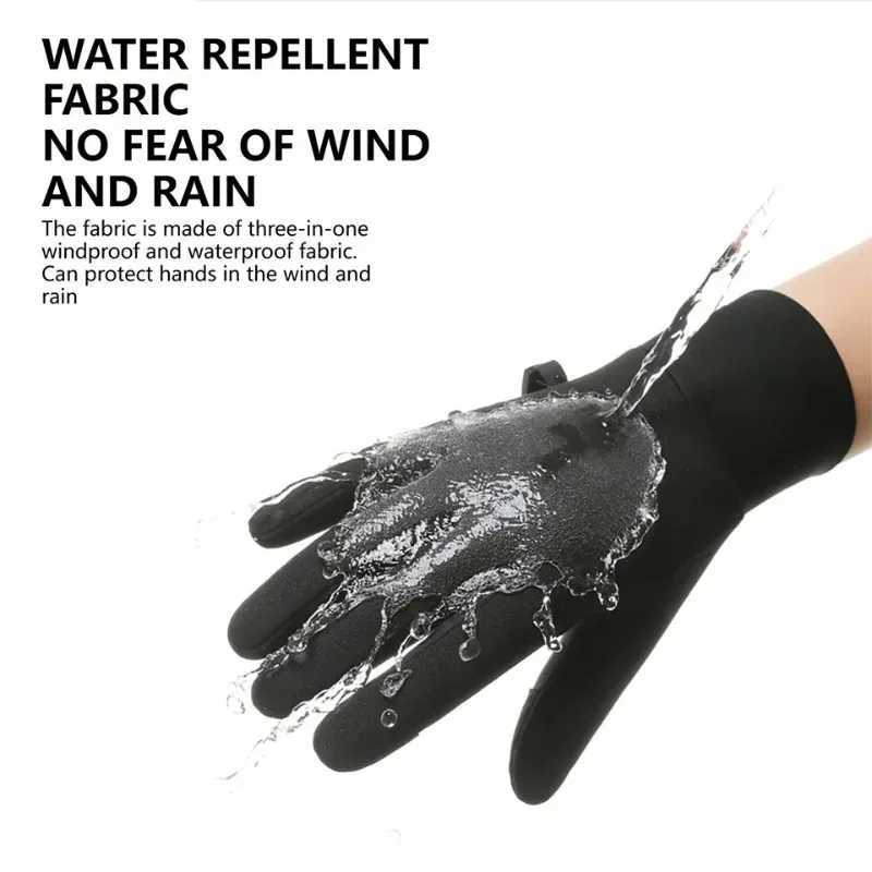 Cycling gloves Men Sports Breathable Waterproof Touchscreen Thermal Gloves Winter Autumn for running Driving Hiking Skiing J250922