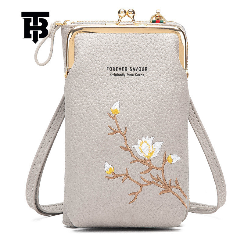 TB BHULAMTE Free Shipping New Designer Bag 2025 High-quality Clip On Upright Mini Phone Bag, Single Shoulder Long Fashion PU Women's Wallet
