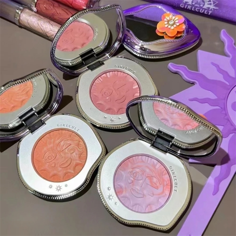 Girlcult Emotional Blush Highlighter Matte Finish Shimmer Cute Makeup 240624