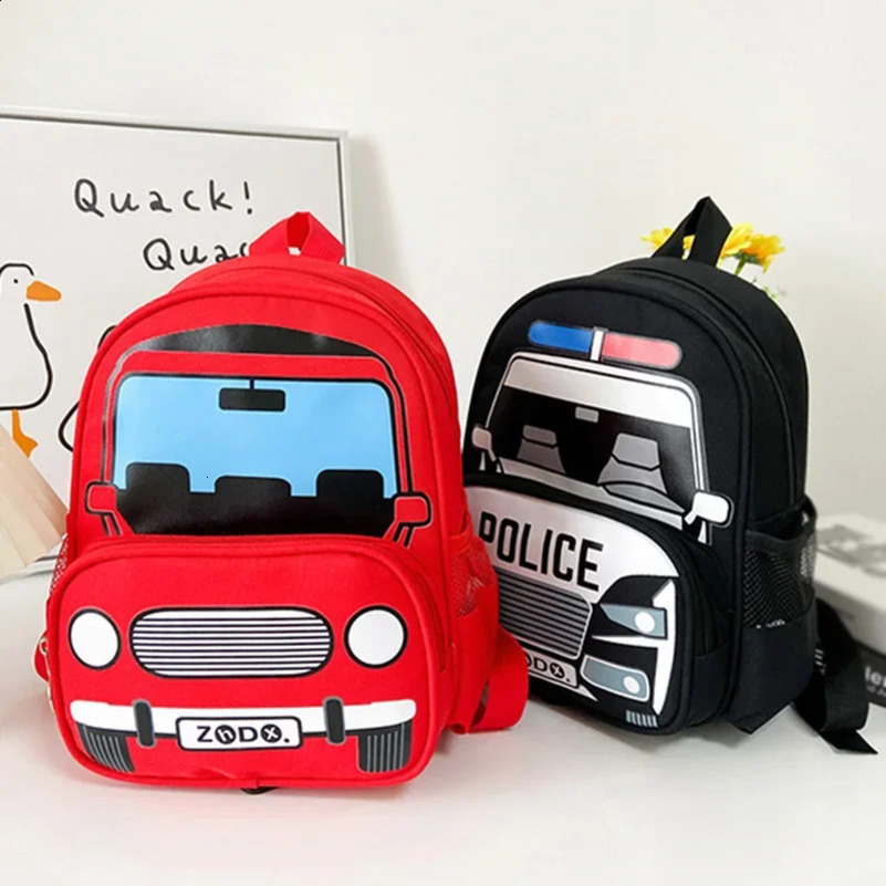 Children Fashion Small Car Schoolbag Boys Girls Trend Backpack Kindergarten Snack Backpack 250227
