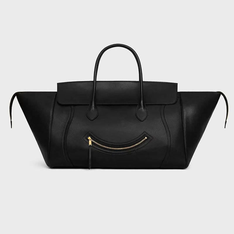 Handbag new smile wing bag large capacity soft leather temperament bag woman simple commuter tote bag woman