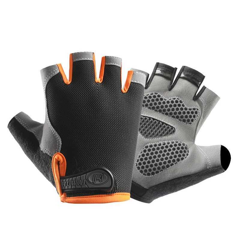 Unisex Half Finger Gloves Cycling Breathable Antislip MTB Outdoor Road Bike Gel Biking Gloves Summer Gym Sport Training Gloves J250922