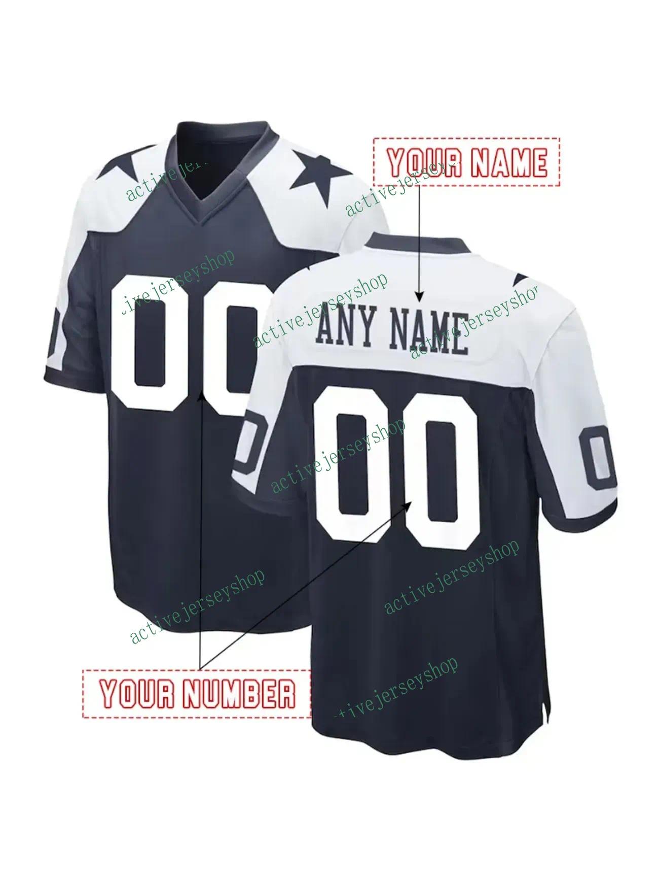 Ceedee Lamb 88 Dak Prescott 4 Trevon Diggs 7 Micah Parsons 11 Jake Ferguson 87 22 E.Smith Aubrey Personalized Customized Football Jerseys Custom Any N