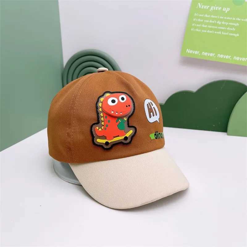 Childrens Kids Baseball Cap for Girl Boy Spring Summer Baby Sun Hat Cute Cartoon Animals Dinosaur Toddler Caps Z251029