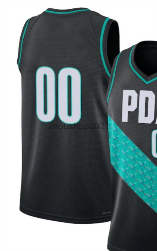 Portlands Blazer City Basketball Jerseys Yang Hansen Shaedon Sharpe Scoot Henderson Robert Williams Donovann Clingan Deni Avdija Toumani Camara City J