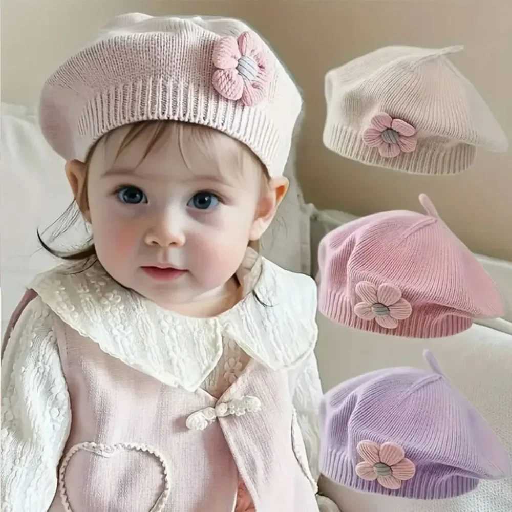 03 Years Old Baby Beret Hat Autumn And Winter Korean Version Boy And Girl Baby Knitted Wool Beret Fashionable Painter Hat Z251029