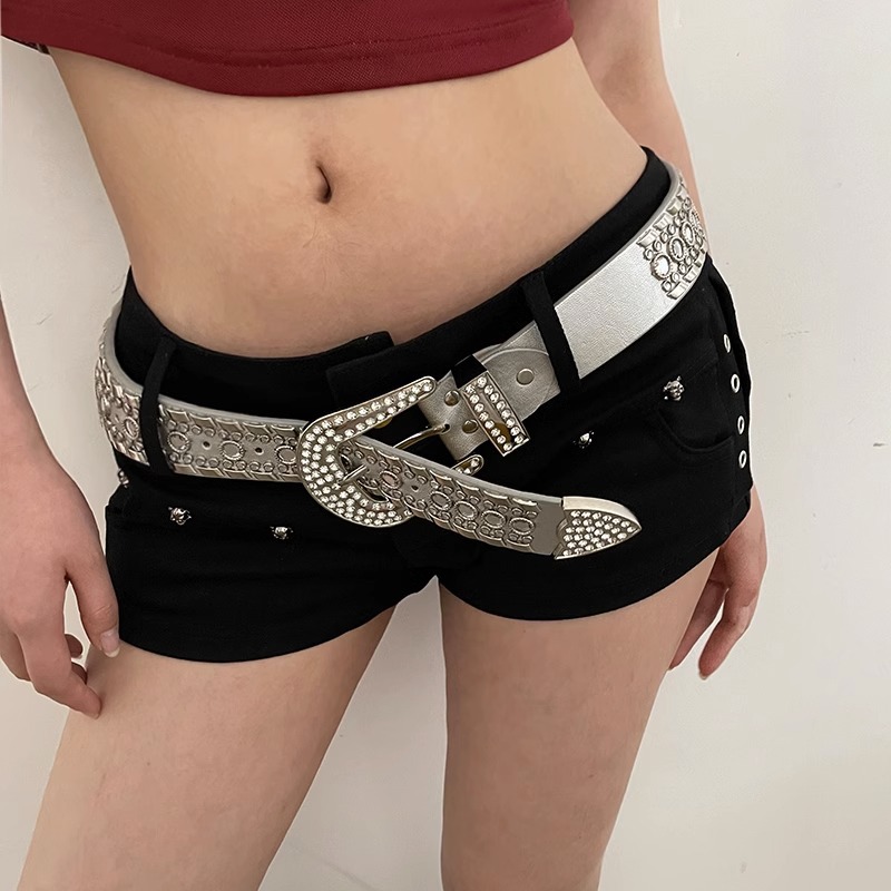 Designer Belt Cowhide Belts Woman Men Leather Belts Crystal Belt Strap Luxury Women Chain Belt Buckle Fashion Pin Buckle Belt With Strap A960