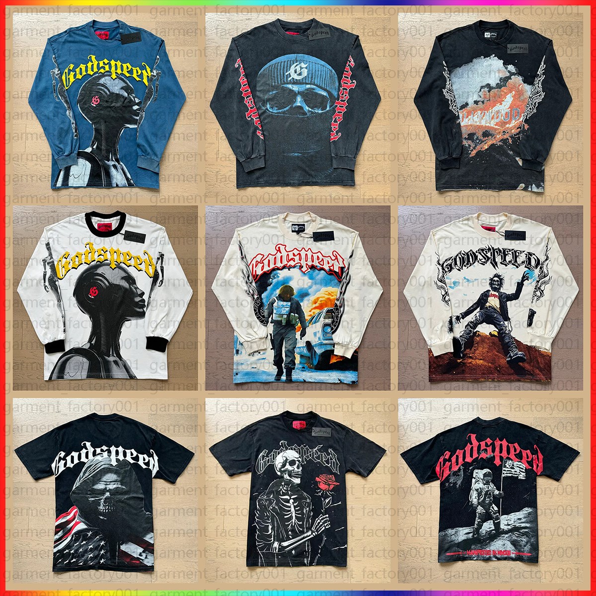 5A designer Godspeedd Hoodie godspeedd shirt mens hoodiet clothe graphic hipster fabric cotton Street colorful Letter foil all print Vintage washed black tee ture