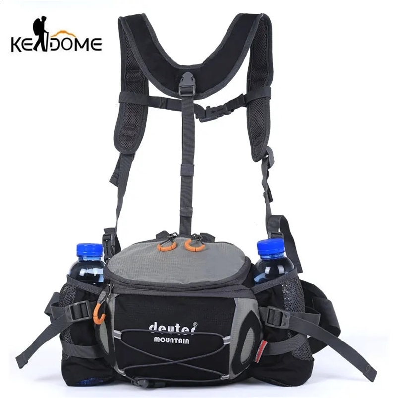 8L Sports Waist Bag Outdoor Hiking Riding Backpack Camping Travel Shoulder Bag Water Bottle Cycling Pack X352D 241121