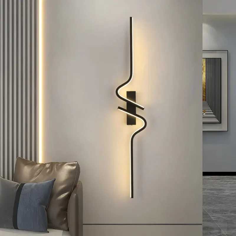 Modern Minimalist Strip Led Wall Lamps Bedroom Bedside Walls Sconce Led Lights LivingRoom TV Sofa Background Wall Light C251124