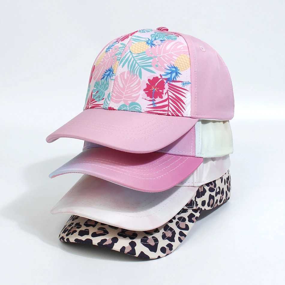 New Kids Parentchild Style Womens Ponytail Hat Allseason Childrens Hat Girl Sports Duckbill Cap Autumn Outdoor Baseball Cap Z251029