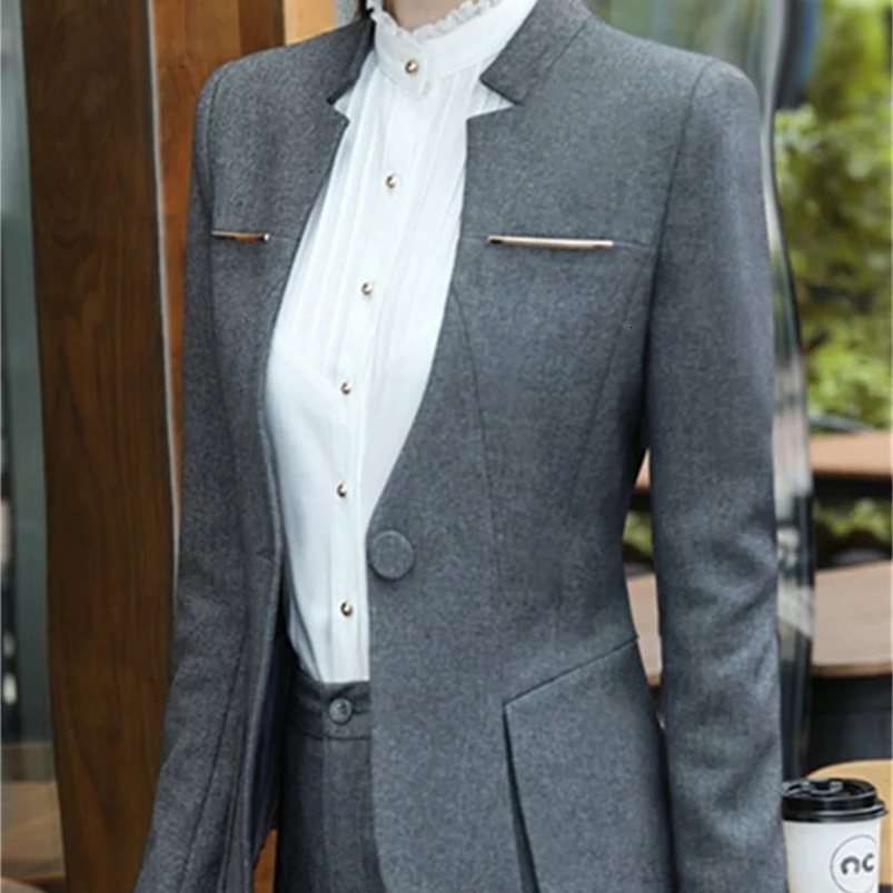 Yitimuceng Solid Women Suits Office Sets Fashion Long Sleeve Single Button Loose Blazers Elegant High Waisted Pants Suits 240826