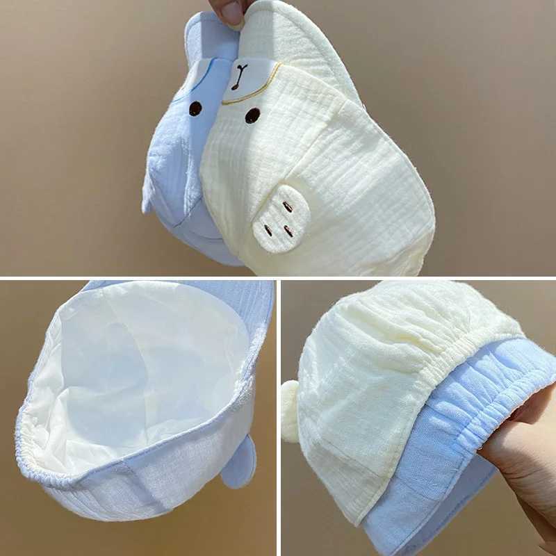 Cute Bear Baby Peaked Cap Soft Cotton Infant Baseball Hat Cartoon Toddler Duck Tongue Caps 09Month Kids Outdoor Sunshade Visors Z251029