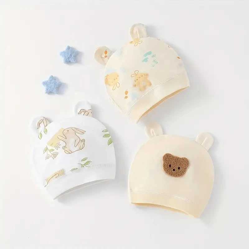 Autumn Winter Baby Hat Comfortable Hats Cute Ear Shape Cotton Cap Newborn 0 3Month Z251029