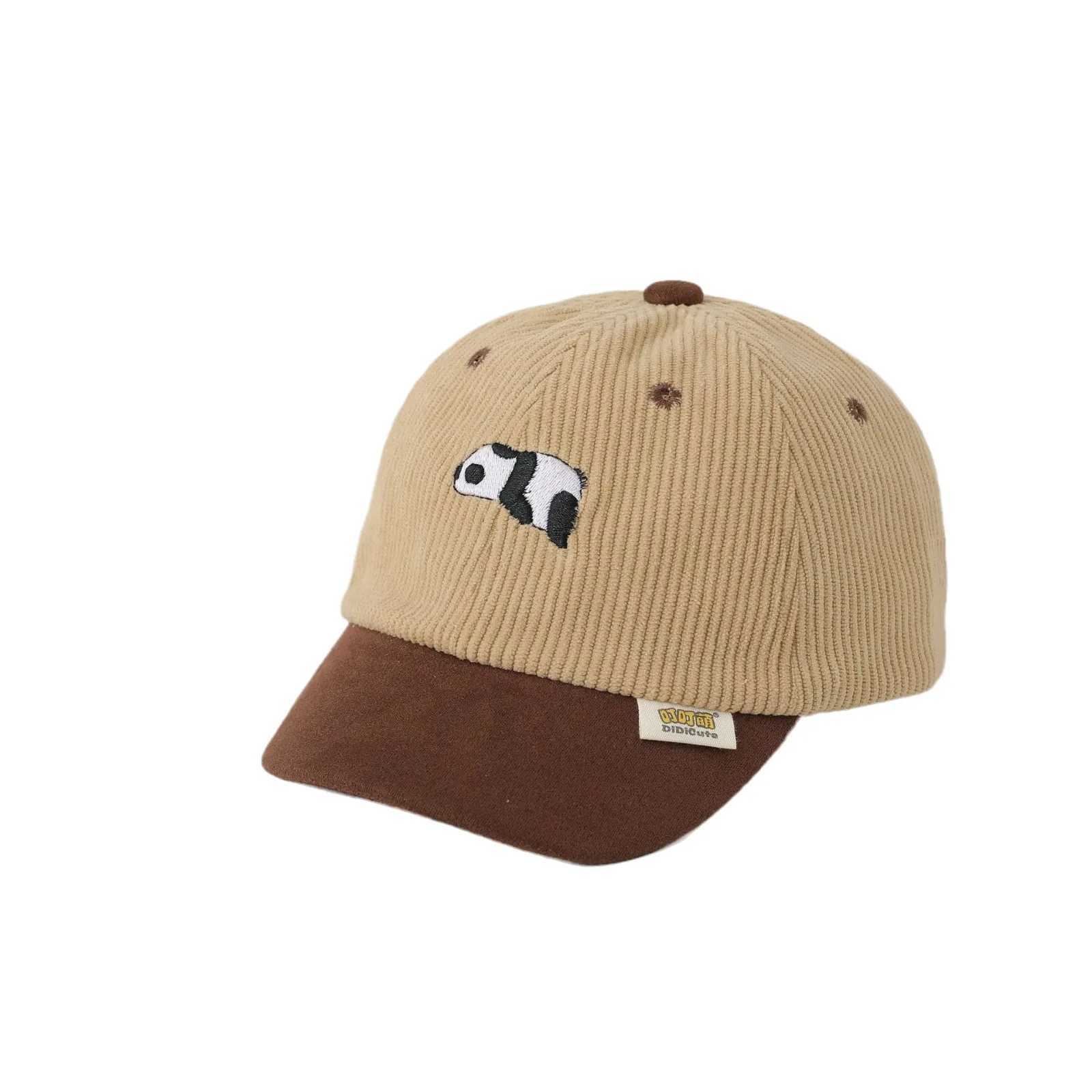 Fashion Kids Splicing Panda Peaked Cap Children Outdoor Vacation Sunscreen Caps Girl Baby Cotton Baseball Hats Boys Casual Hat Z251029