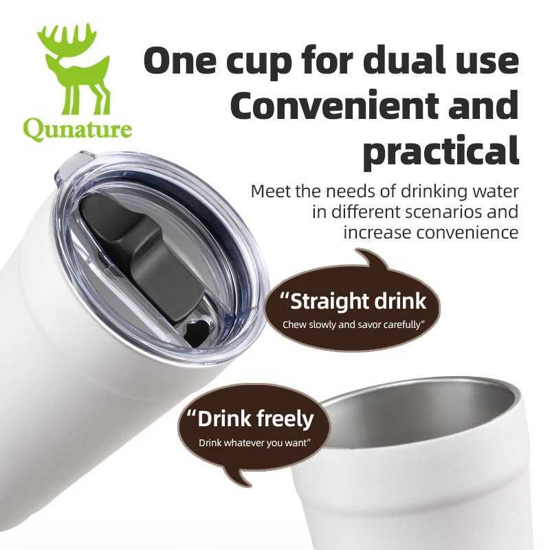 Qunature Winter Thermos Coffee Cup 304 Stainless Steel Outdoor Portable Bicycle Water Cup Mens Womens Cycling kettle J250923