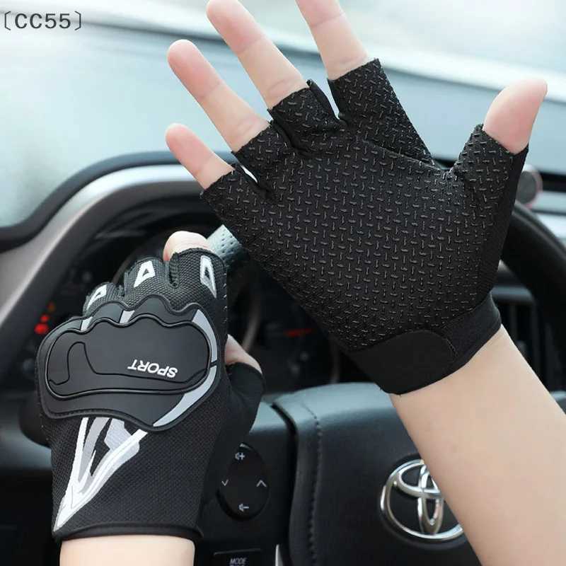 CC55Half Finger Gloves Breathable NonSlip Gloves Shock Absorption Sports Gloves For Outdoor Riding Fitness Cycling Fishing J250922