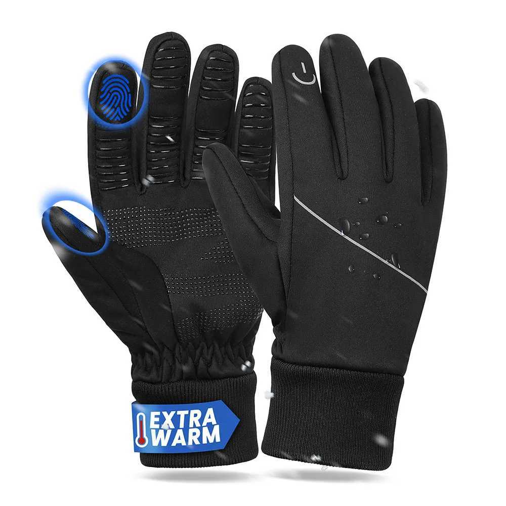 Autumn Winter Gloves Warm Lining Running Gloves Nonslip Driving Touchscreen Outdoor Sports Bike Cycling Gloves Men Women J250922