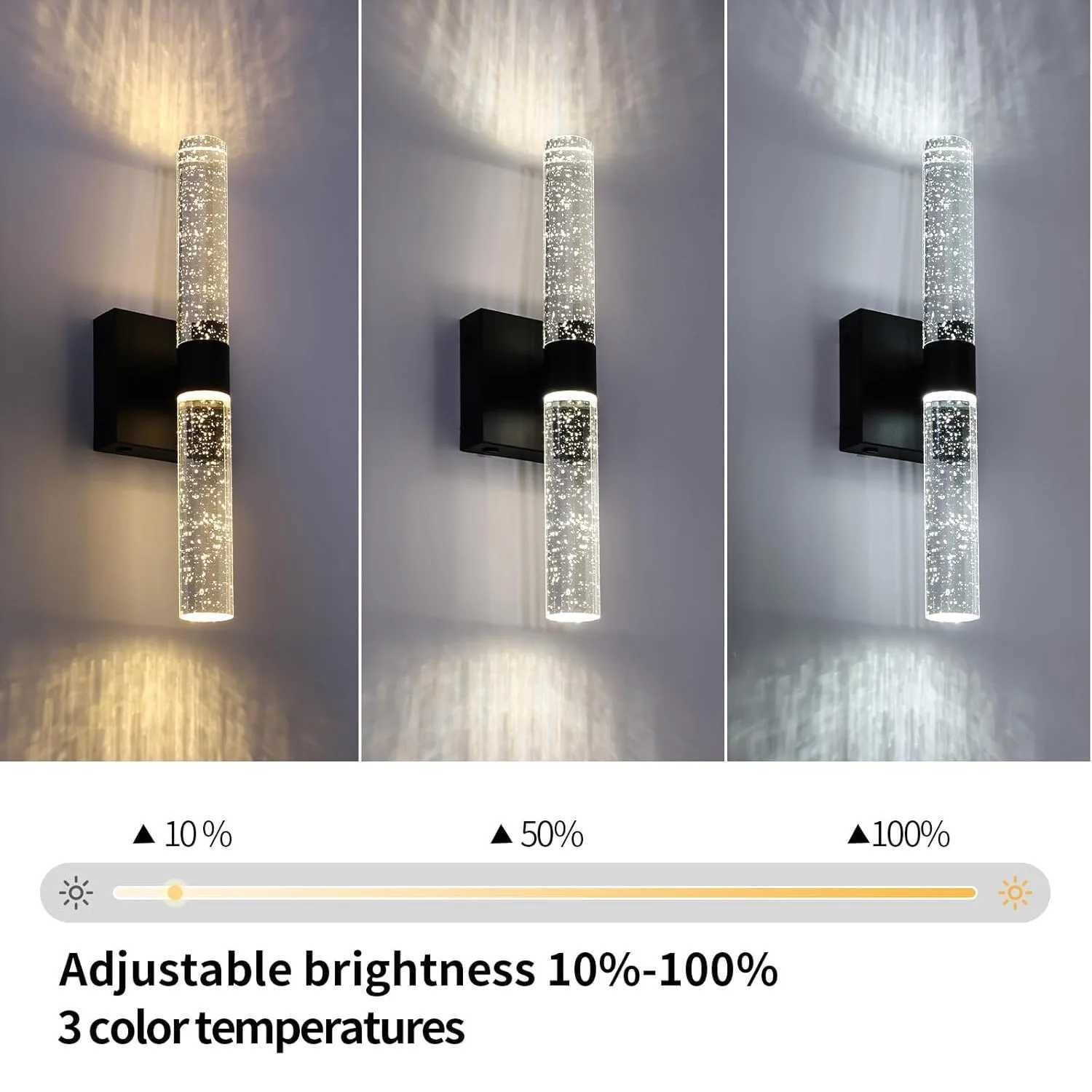 Nordic Luxury Wall Lamp Rechargeable LED Acrylic Modern Sconce for Bedroom Living Room Decor C251124