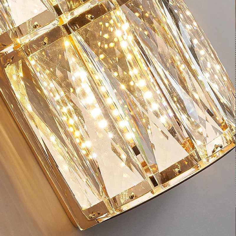 Led Crystal Wall Lamp For Bedroom Living Room Gold Creative Design Lighting Modern Home Decor Wall Sconce Luxury Cristal Lustre C251124