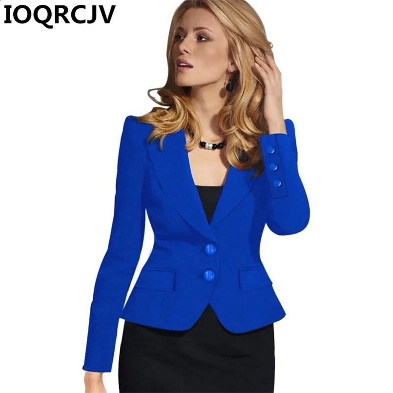 Autumn Elegant Blazers Feminino Women Long Sleeve Casual Blazer Notched Collar Coat Short Jackets Female Outerwear R893 240826