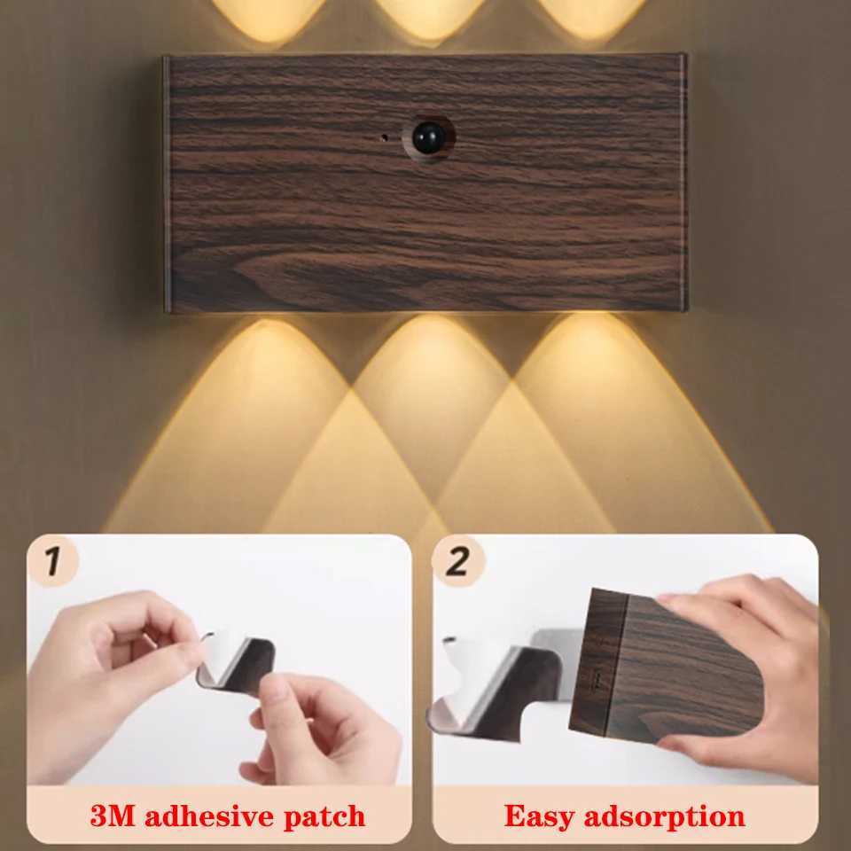 4000mAh LED Battery Wall Light Indoor Wall Lamp with Motion Sensor Wireless for Hallway Living Room Bedroom Garage 6W Lighting C251124