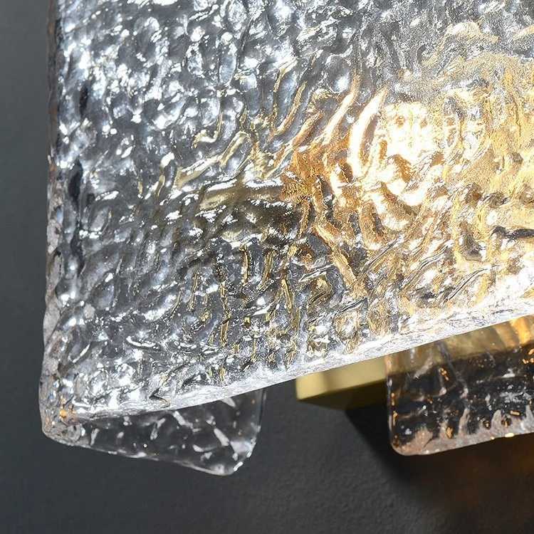 High Quality Postmodern Indoor Glass Cover Copper Hotel Brass Bedside Light Wall Mounted Sconces Lights Lamp for Home Bedroom C251124