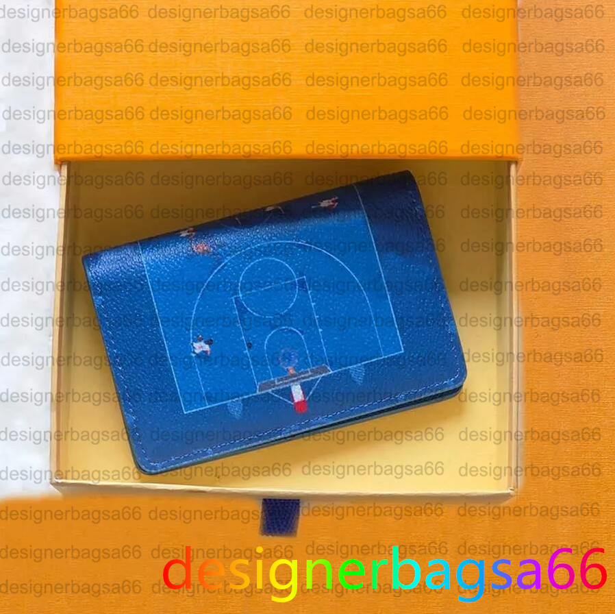 Top Luxury men card holder designer wallet women pocket organizer top mirror quality wallets pink blue canvas mini purse small bag Pink Golf Wallet 24 SS