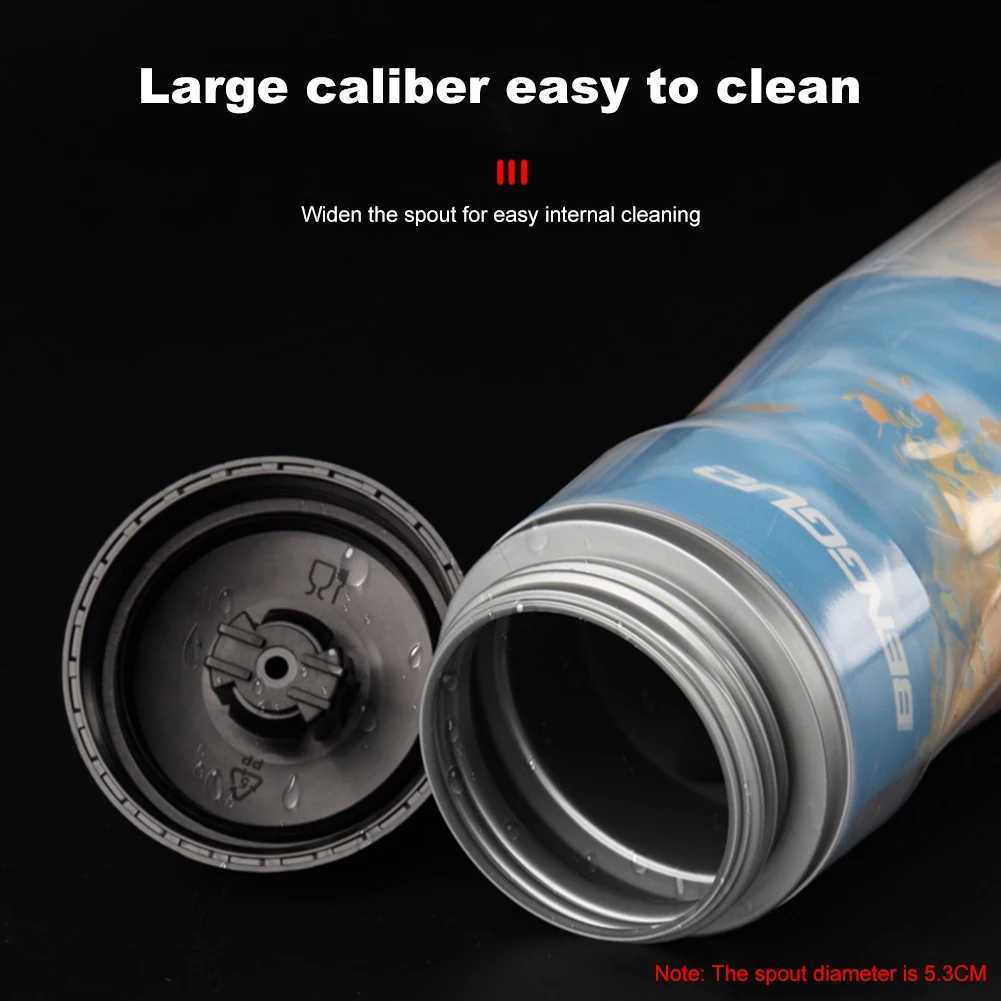 610ml Insulated Bike Water Bottle LeakProof Squeeze Sports Bottle Keep Water Cooler Cycling Water Bottle for Outdoor Fitness J250923