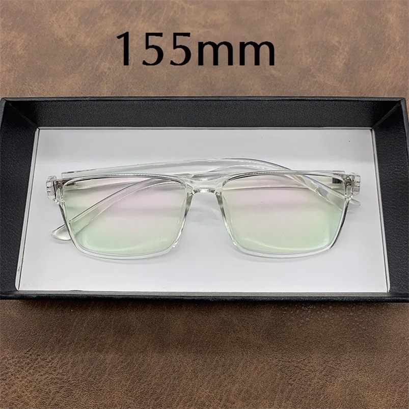 Cubojue 155mm Oversized Reading Glasses 100 150 200 250 Eyeglasses Frames Men Clear TR90 Prescription Male Large Big Wide 240514