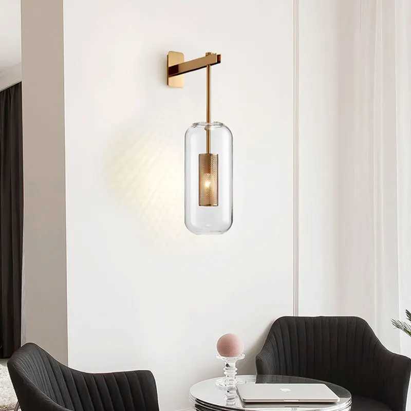 PostModern Luxury Wall Lamp Nordic Minimalist Textured Lamp for Bedroom Corridor Hotel Bedside Decor C251124