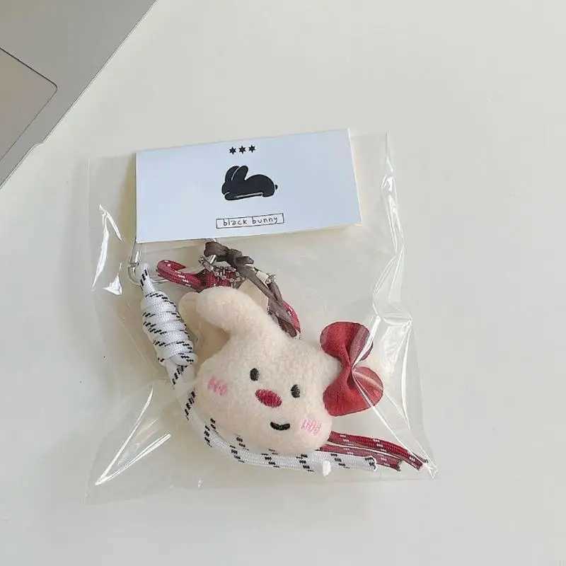 634C Cartoon Plush Bear Keychain For Women Bag Pendant Car Accessories Gift Bags Charm Keyring Decoration D250923