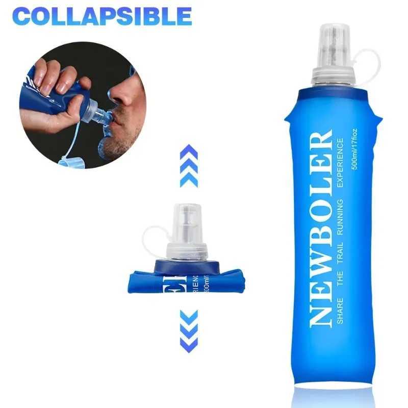Outdoor Silicone Water Bottle150250500750ml Foldable Portable Water Bottle Suitable for Running Hiking Cycling Mountaineering J250923