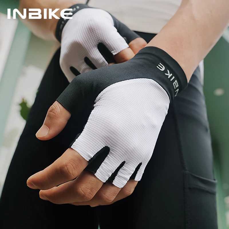INBIKE Half Finger MTB Cycling Gloves Summer Bicycle Gloves for Men Riding SBR Palm Padded Mountain Road Bike Gloves Accessories J250922